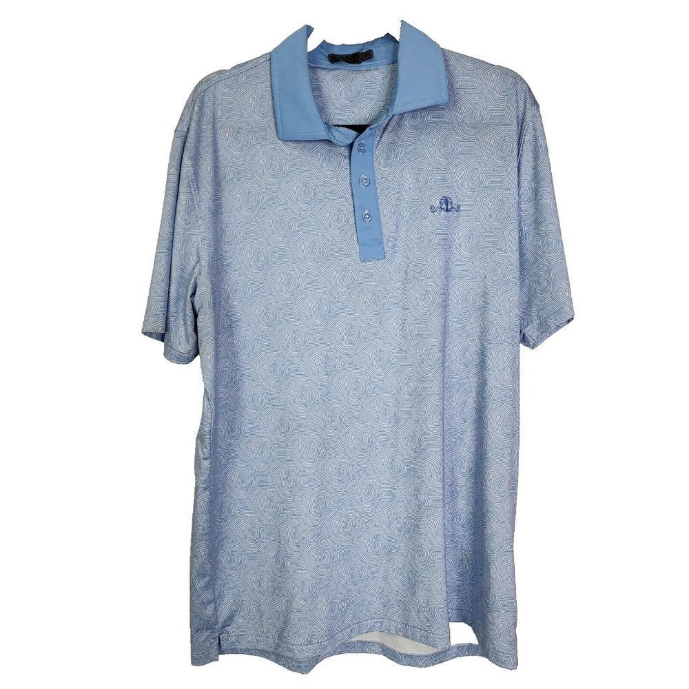 G Fore Men’s Polo Golf Performance Logo Stretch Short Sleeve Shirt Xl